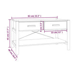 Coffee Table 82x48x45 cm Engineered Wood