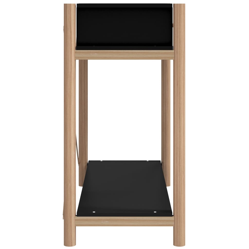 Console Table Black 82x38x75 cm Engineered Wood