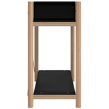 Console Table Black 82x38x75 cm Engineered Wood