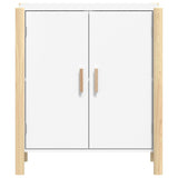 Sideboard White 62x38x70 cm Engineered Wood - 45-Degree Angle