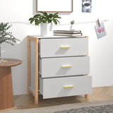 Sideboard White 62x38x70 cm Engineered Wood - Side View