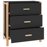 Sideboard Black 62x38x70 cm Engineered Wood - Rear View