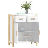 Sideboard White 62x38x75 cm Engineered Wood - Top-Down View