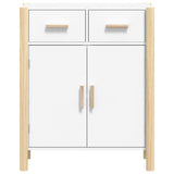 Sideboard White 62x38x75 cm Engineered Wood - 45-Degree Angle