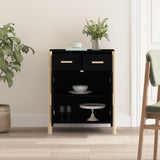 Sideboard Black 62x38x75 cm Engineered Wood - Side View