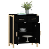 Sideboard Black 62x38x75 cm Engineered Wood - Top-Down View