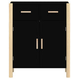 Sideboard Black 62x38x75 cm Engineered Wood - 45-Degree Angle
