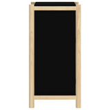Sideboard Black 62x38x75 cm Engineered Wood - Rear View