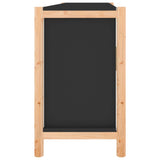 Sideboard Black 107x38x60 cm Engineered Wood - Close-Up Angle