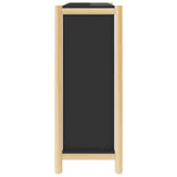 Shoe Cabinet Black 57.5x33x80 cm Engineered Wood