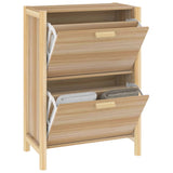 Shoe Cabinet 57.5x33x80 cm Engineered Wood - 45-Degree Angle