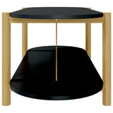Coffee Table Black 110x48x40 cm Engineered Wood - Rear View