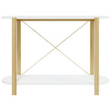 Console Table White 110x38x75 cm Engineered Wood