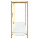 Console Table White 110x38x75 cm Engineered Wood - Rear View