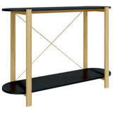 Console Table Black 110x38x75 cm Engineered Wood - Front View