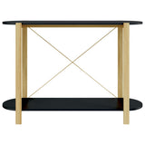 Console Table Black 110x38x75 cm Engineered Wood