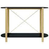 Console Table Black 110x38x75 cm Engineered Wood - 45-Degree Angle