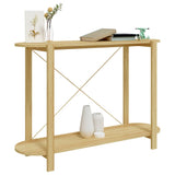 Console Table 110x38x75 cm Engineered Wood - Top-Down View