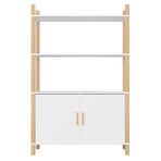 Highboard White 80x40x121 cm Engineered Wood