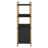 Highboard Black 80x40x121 cm Engineered Wood - Top-Down View