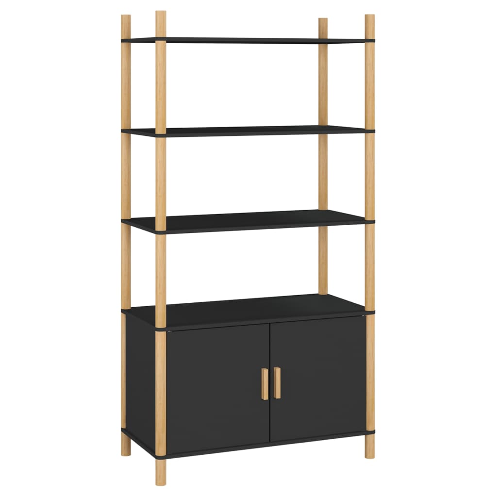 Highboard Black 80x40x153 cm Engineered Wood