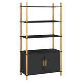 Highboard Black 80x40x153 cm Engineered Wood