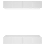 TV Cabinets 4 pcs White 80x30x30 cm Engineered Wood