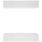 TV Cabinets 4 pcs White 80x30x30 cm Engineered Wood