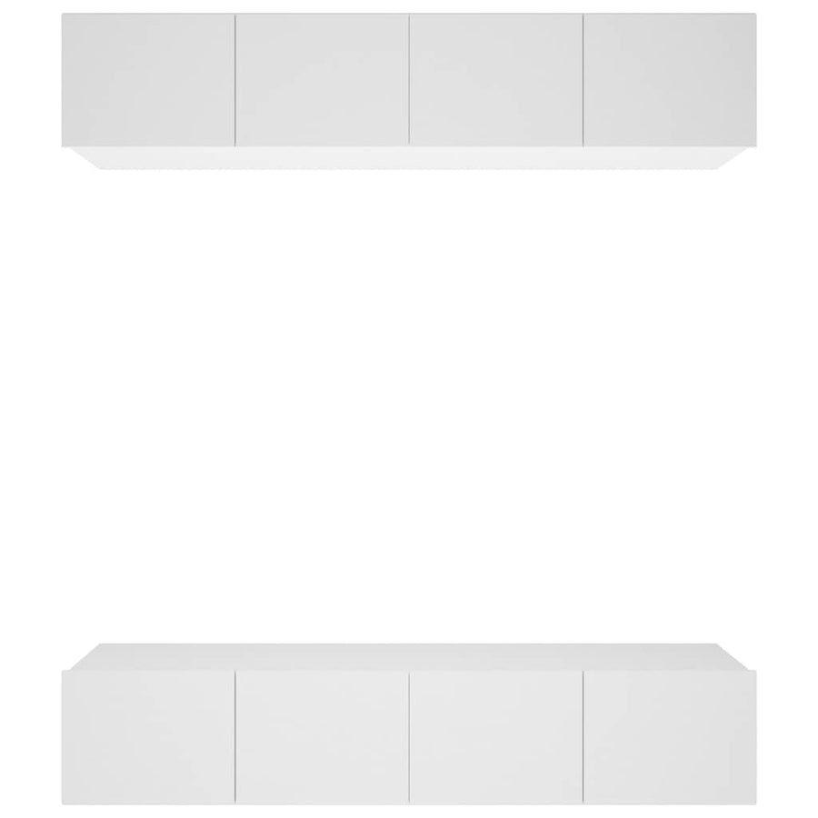 TV Cabinets 4 pcs White 80x30x30 cm Engineered Wood