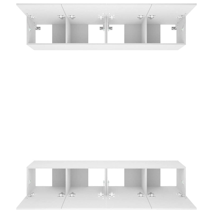 TV Cabinets 4 pcs White 80x30x30 cm Engineered Wood
