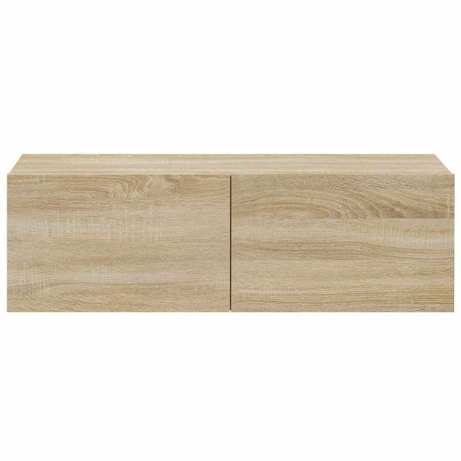 Wall TV Cabinets 4 pcs Sonoma Oak 100x30x30 cm