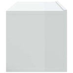 Wall TV Cabinets 4 pcs High Gloss White 100x30x30 cm