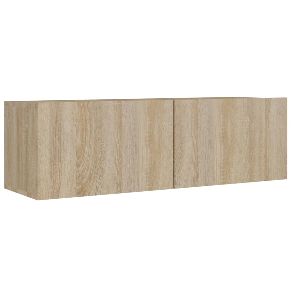 4 Piece TV Cabinet Set Sonoma Oak Engineered Wood