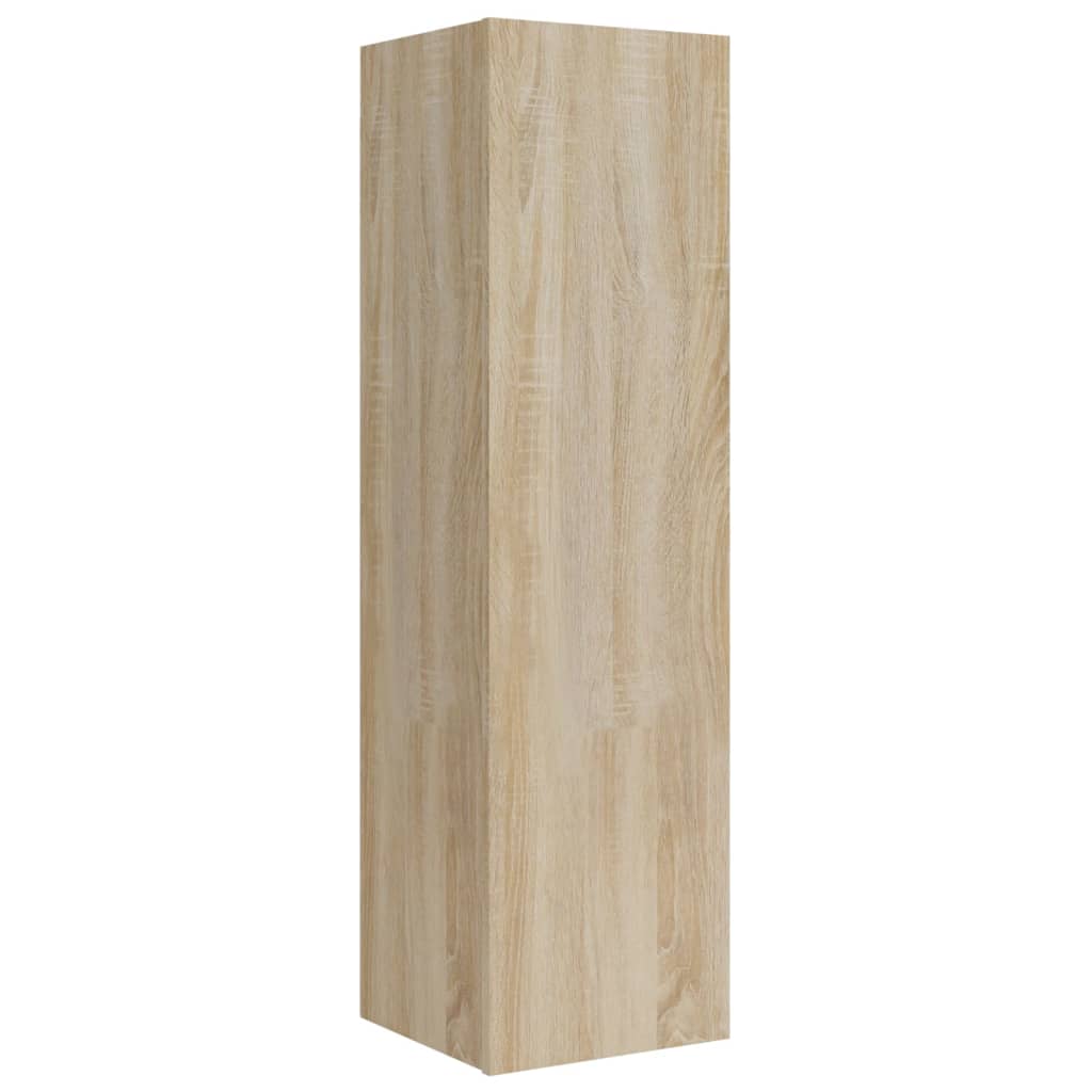 4 Piece TV Cabinet Set Sonoma Oak Engineered Wood