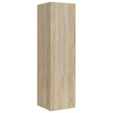8 Piece TV Cabinet Set Sonoma Oak Engineered Wood - Close-Up Angle