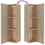 8 Piece TV Cabinet Set Sonoma Oak Engineered Wood - Extra Image