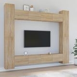 8 Piece TV Cabinet Set Sonoma Oak Engineered Wood