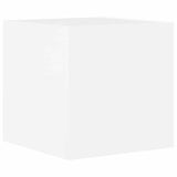 5 Piece TV Cabinet Set White Engineered Wood