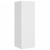 5 Piece TV Cabinet Set White Engineered Wood - Close-Up Angle