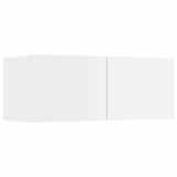 6 Piece TV Cabinet Set High Gloss White Engineered Wood