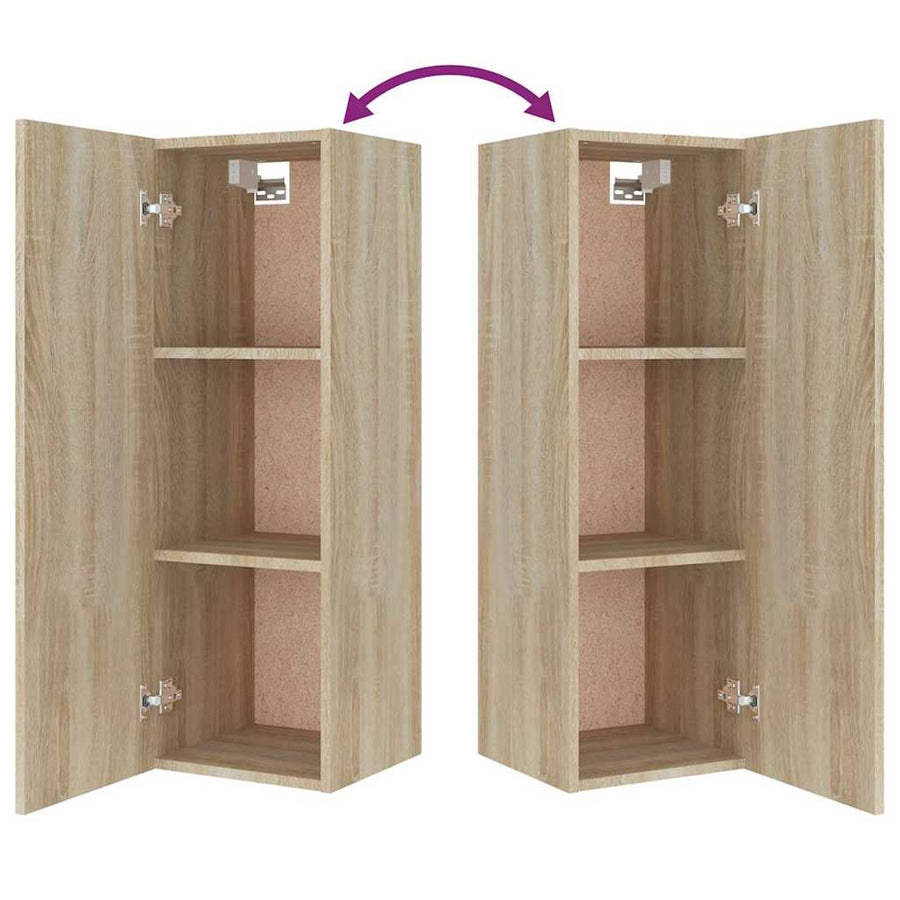 8 Piece TV Cabinet Set Sonoma Oak Engineered Wood