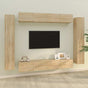 8 Piece TV Cabinet Set Sonoma Oak Engineered Wood