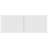4 Piece TV Cabinet Set White Engineered Wood