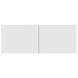 4 Piece TV Cabinet Set White Engineered Wood - Rear View
