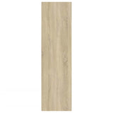3 Piece TV Cabinet Set Sonoma Oak Engineered Wood - Low Angle