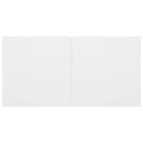 4 Piece TV Cabinet Set White Engineered Wood - Low Angle