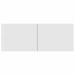 6 Piece TV Cabinet Set White Engineered Wood