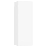 5 Piece TV Cabinet Set White Engineered Wood - Rear View