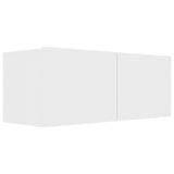 5 Piece TV Cabinet Set White Engineered Wood
