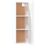 5 Piece TV Cabinet Set High Gloss White Engineered Wood - Extra Image